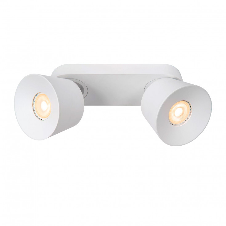 Faretto da soffitto in metallo con doppio diffusore orientabile design moderno