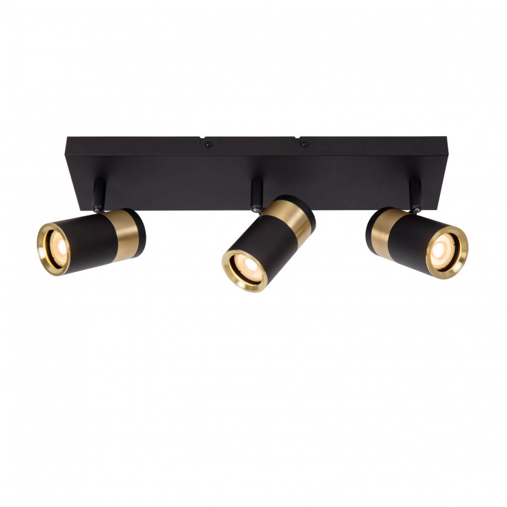 Faretto da soffitto in metallo con tre diffusori orientabili