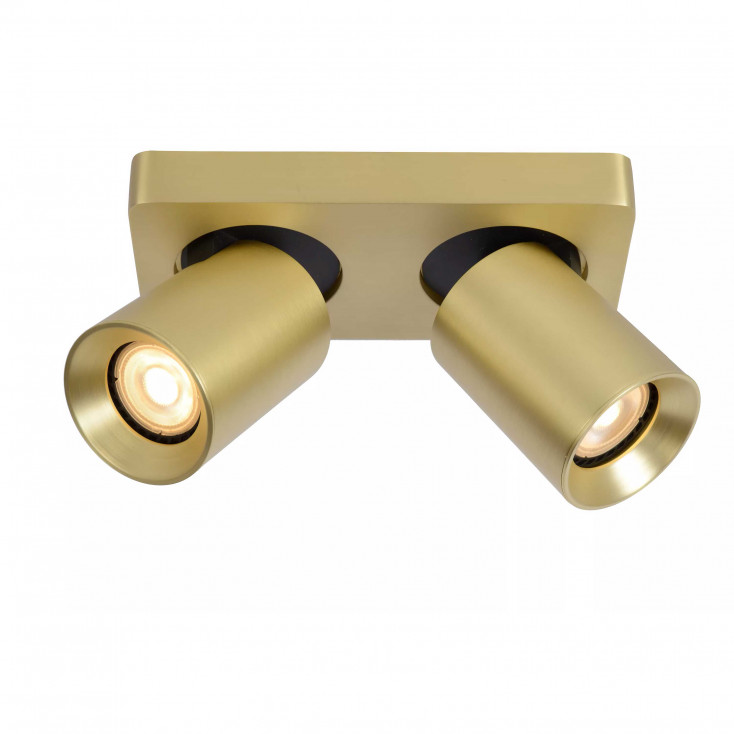 Faretto in alluminio con doppio LED orientabile e dimmerabile dal design moderno