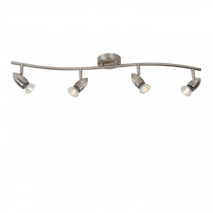 Faretto lineare LED in metallo con 4 diffusori orientabili dal design moderno