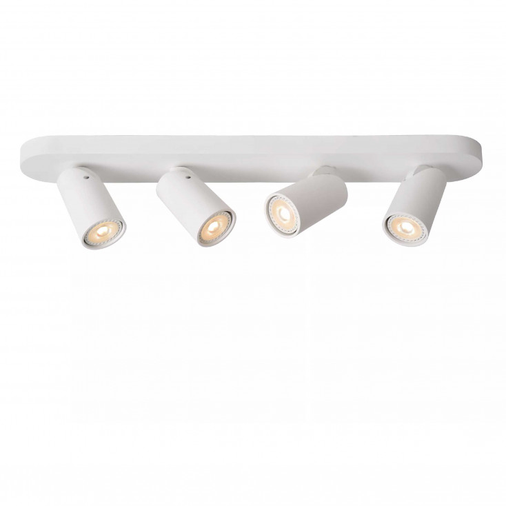 Faretto moderno a LED dimmerabile in alluminio con 4 diffusori orientabili
