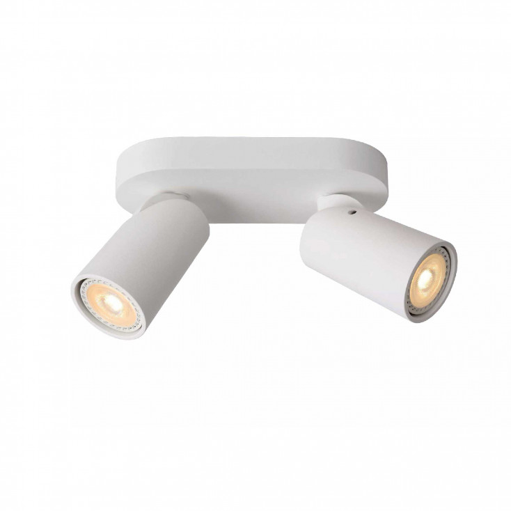 Faretto moderno a LED dimmerabile in alluminio con doppio diffusore orientabile