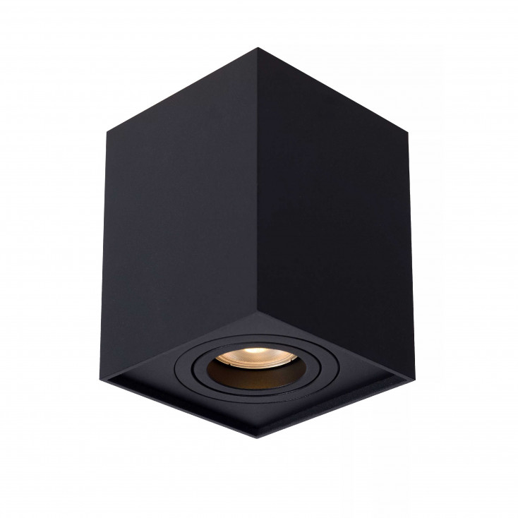 Faretto quadrato con struttura moderna in alluminio con diffusore orientabile