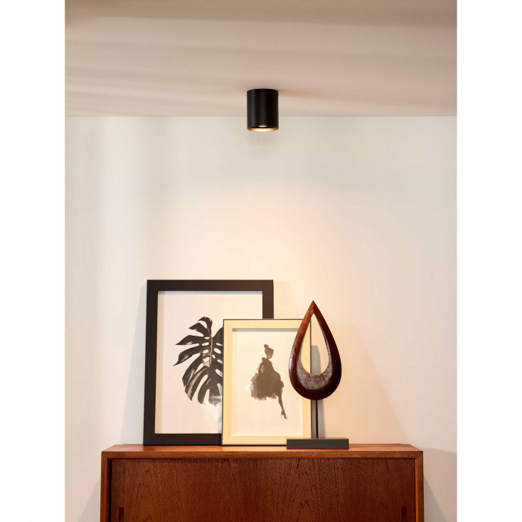 Faretto rotondo con struttura in alluminio verniciato dal design moderno