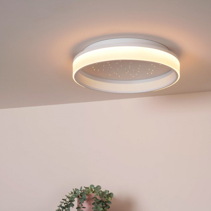 Lampada a soffitto rotonda con diffusore a led dimmerabile