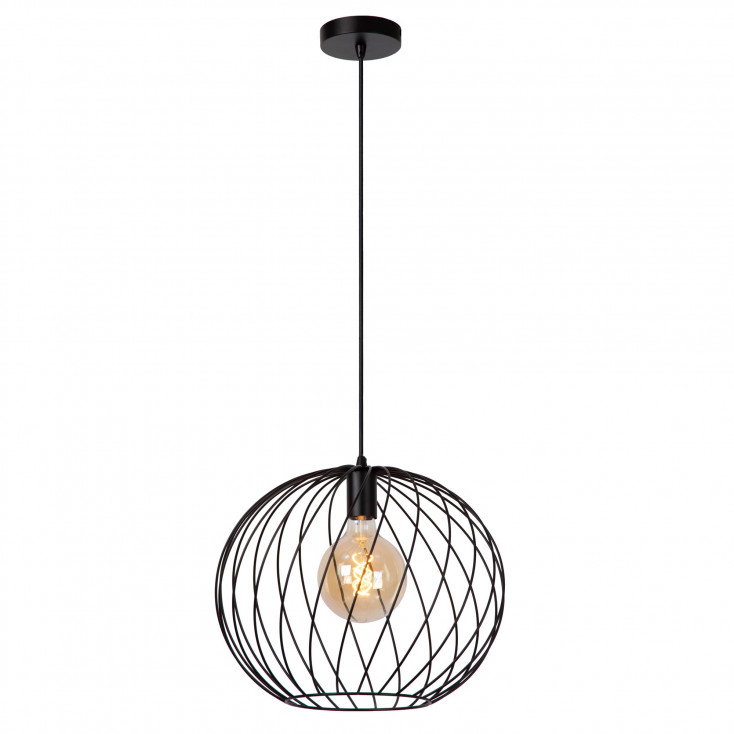 Lampada a sospensione grande con diffusore in metallo dal design moderno