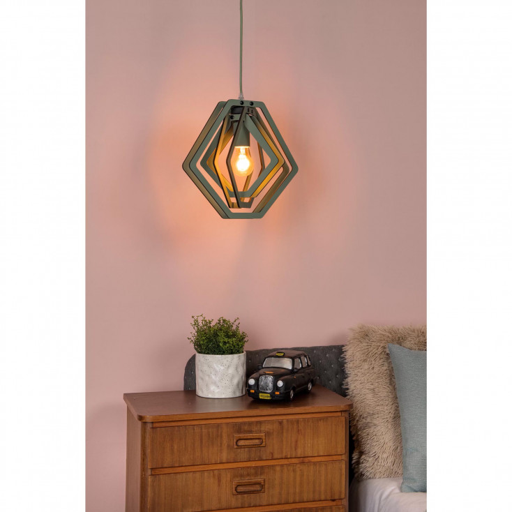 Lampada a sospensione in legno per cameretta bambini