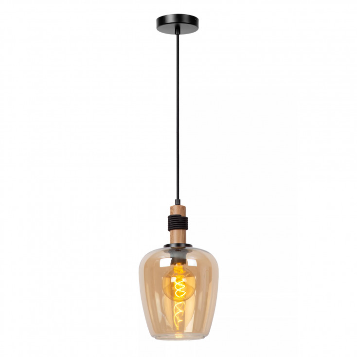 Lampada a sospensione moderna con diffusore grande pendente in vetro