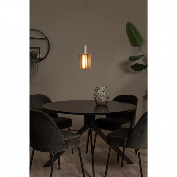 Lampada a sospensione moderna con singolo diffusore in alluminio