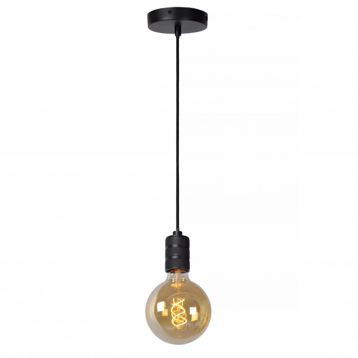 Lampada a sospensione singola con struttura in metallo dal design moderno