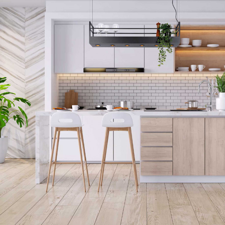 Lampada a sospensione struttura in metallo con 6 diffusori dal design moderno