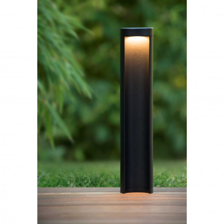 Lampione da giardino medio a LED con struttura moderna rotonda in alluminio