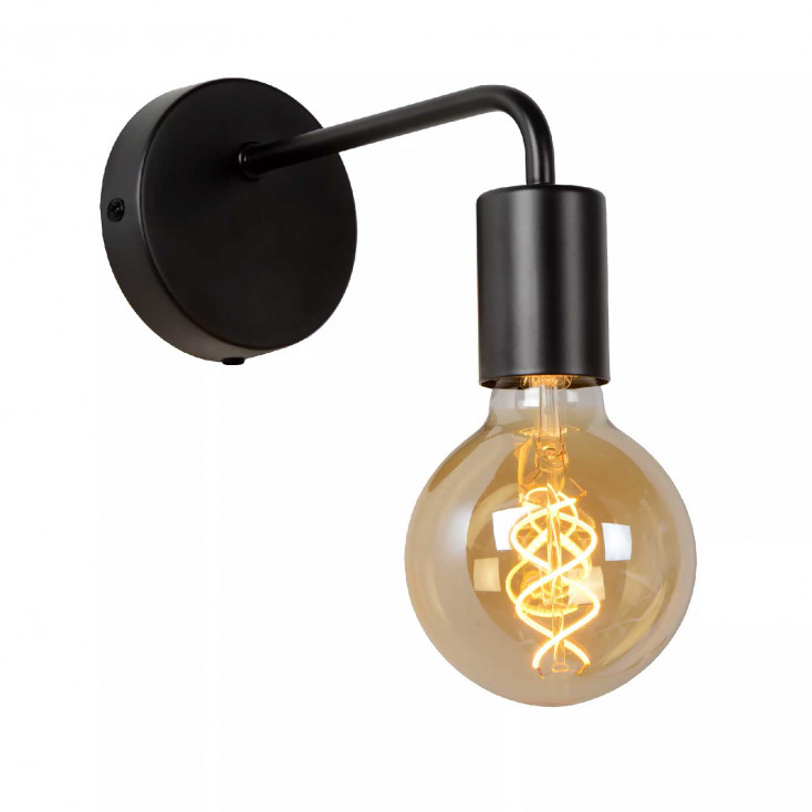 Lampada da parete con struttura in metallo dal design minimalista
