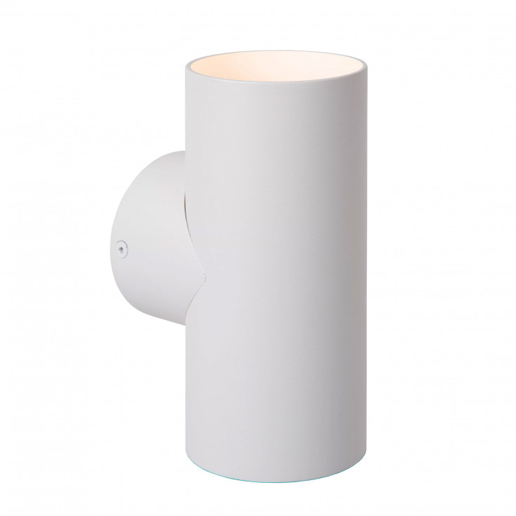 Lampada da parete in alluminio dal design moderno paralume tubolare