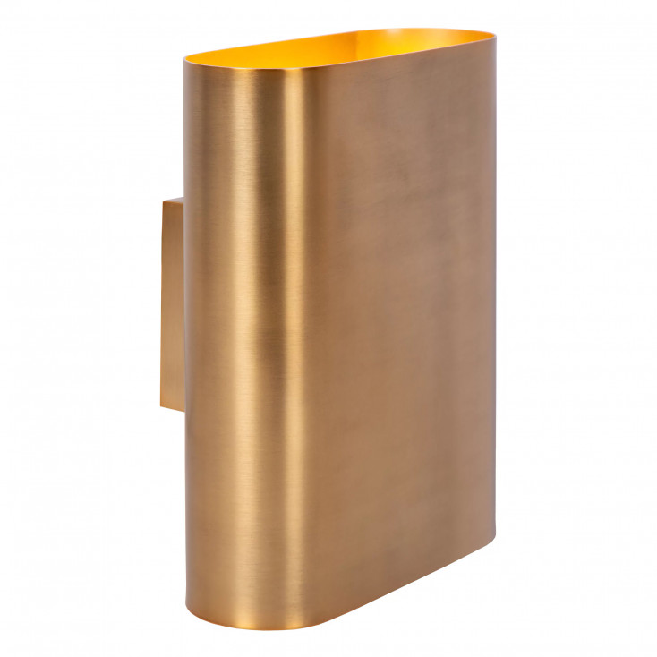 Lampada da parete in metallo moderna con doppio diffusore a 2 lampadine