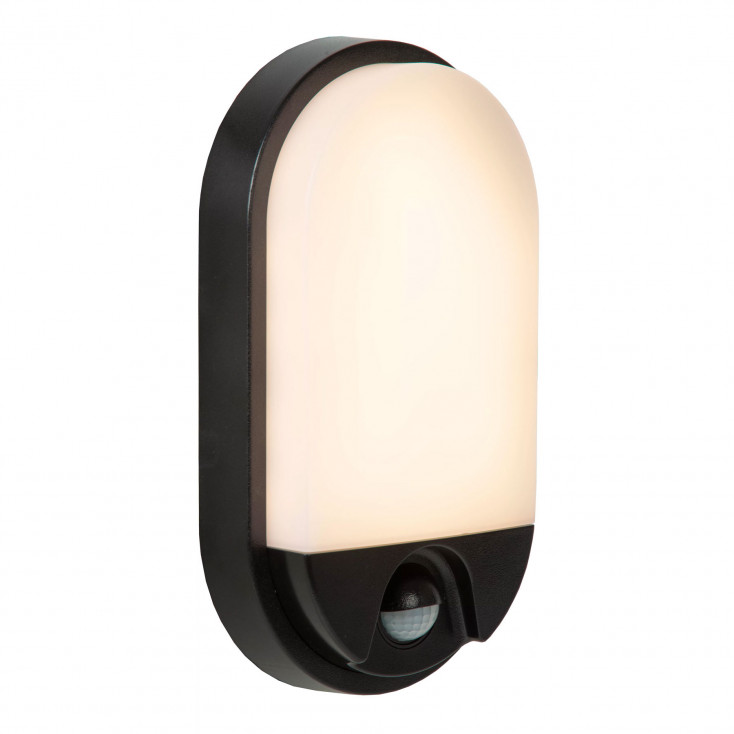 Lampada da parete ovale per esterno con sensore di movimento