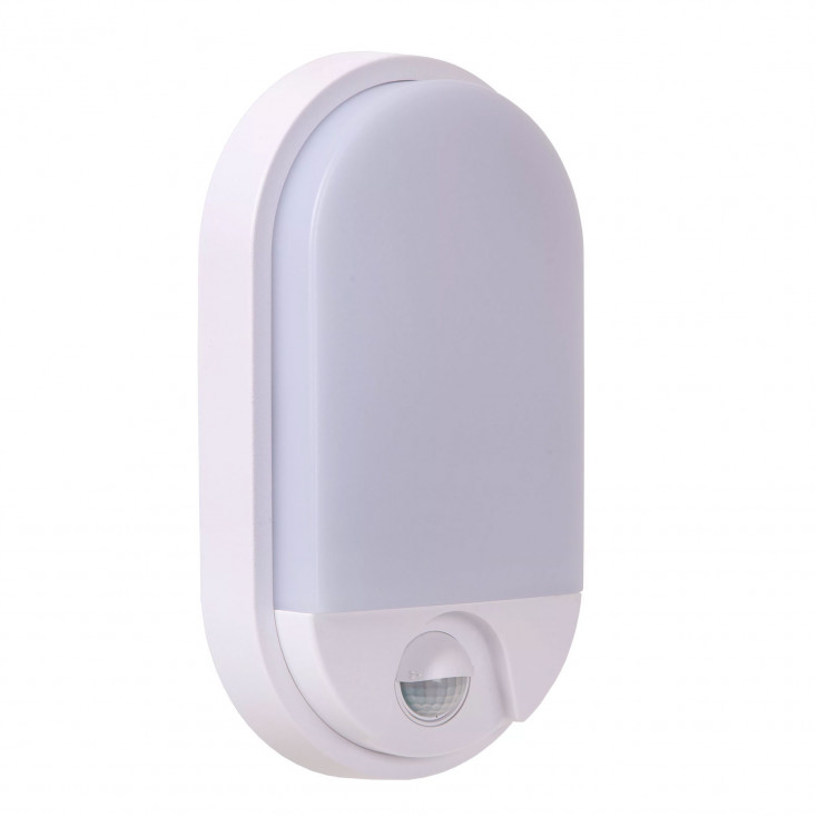 Lampada da parete ovale per esterno con sensore di movimento