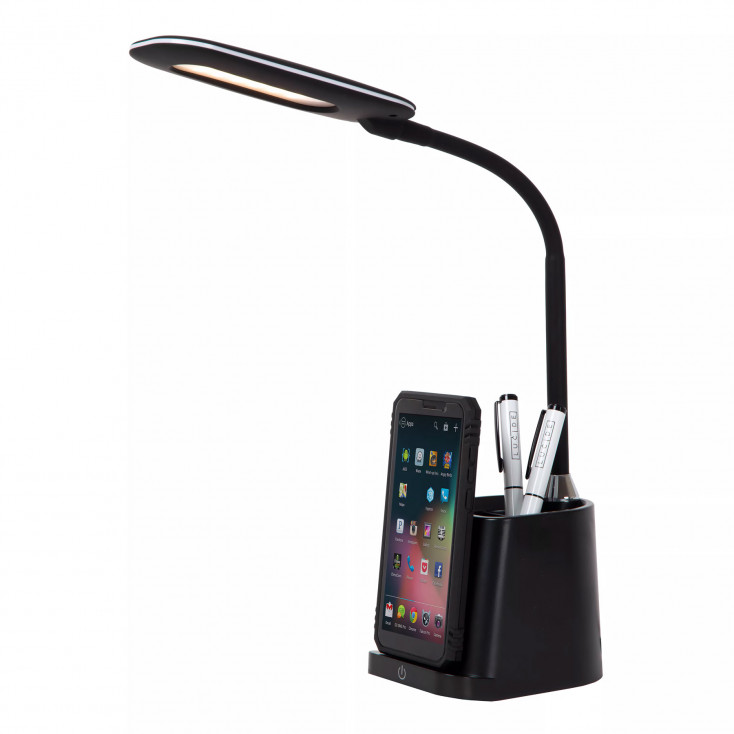 Lampada da scrivania a LED con carica cellulare dal design moderno