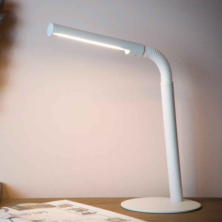 Lampada da scrivania a LED struttura in metallo e diffusore in PVC