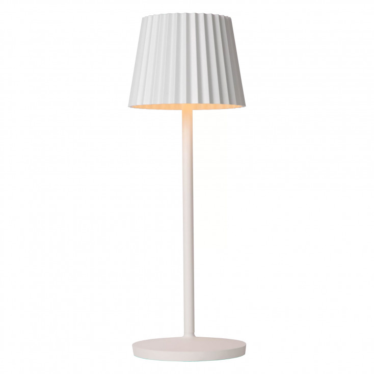 Lampada da tavolo a led ricaricabile in alluminio per esterno dal design moderno