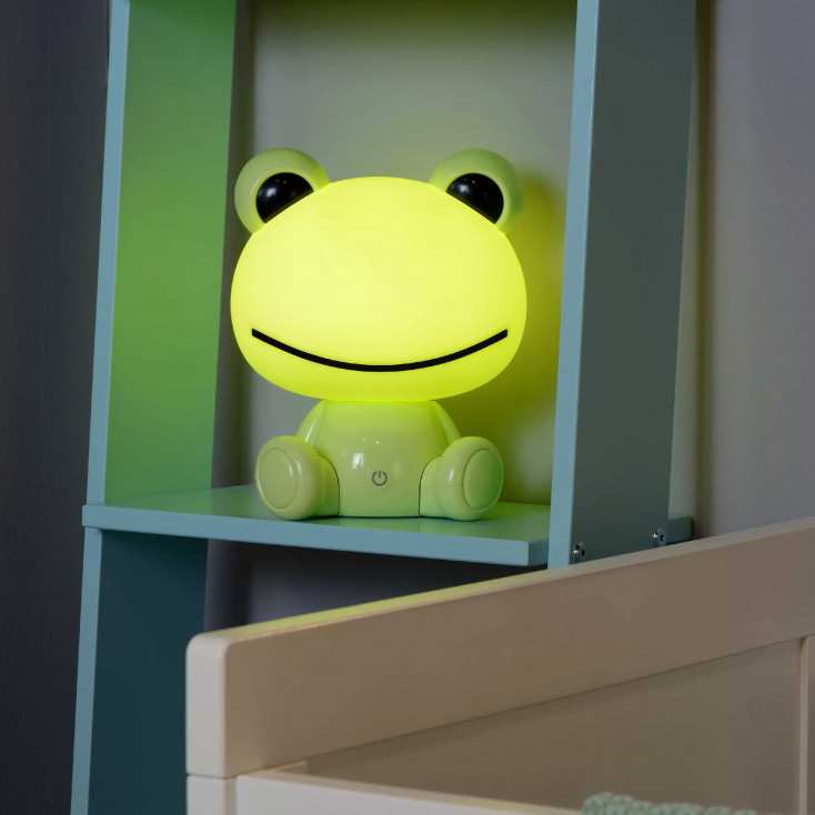 Lampada da tavolo per cameretta struttura in PVC e diffusore a LED dimmerabile