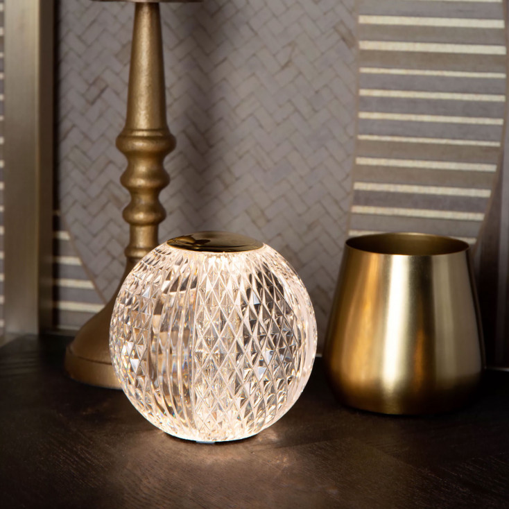 Lampada da tavolo piccola a LED dimmerabile e ricaricabile