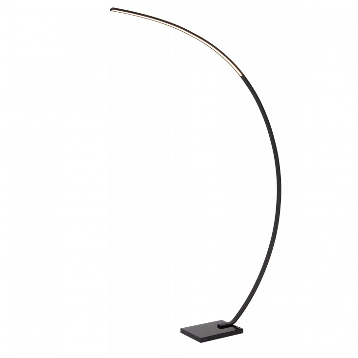 Lampada da terra ad arco con lLED dimmerabile base in marmo struttura in metallo