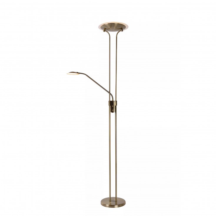 Lampada da terra con doppio diffusore a LED dimmerabile dal design moderno