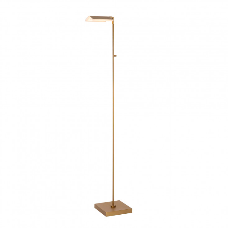 Lampada da terra da lettura struttura in metallo e diffusore a LED dimmerabile