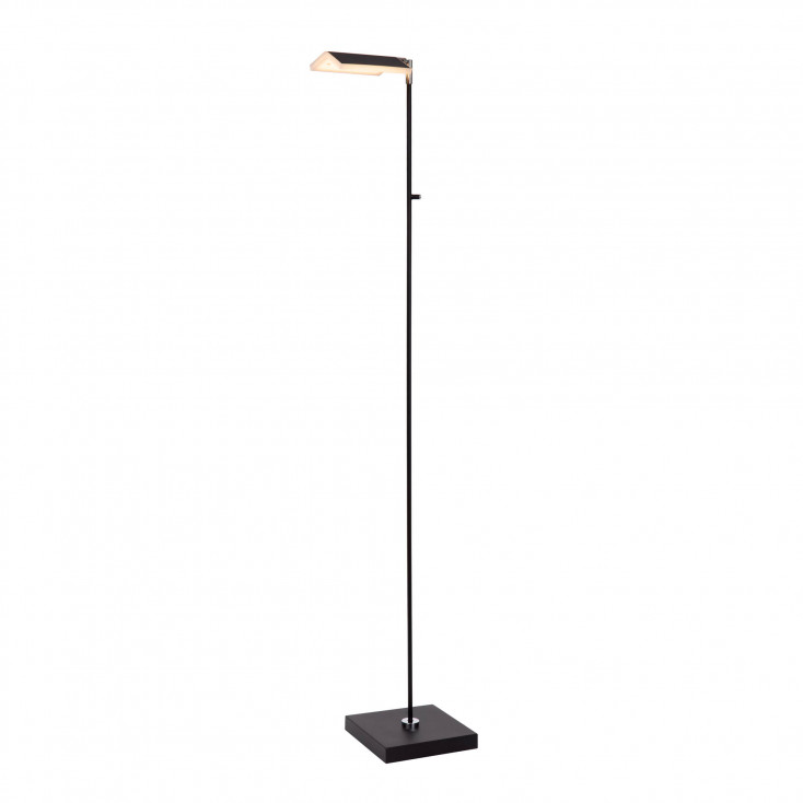 Lampada da terra da lettura struttura in metallo e diffusore a LED dimmerabile