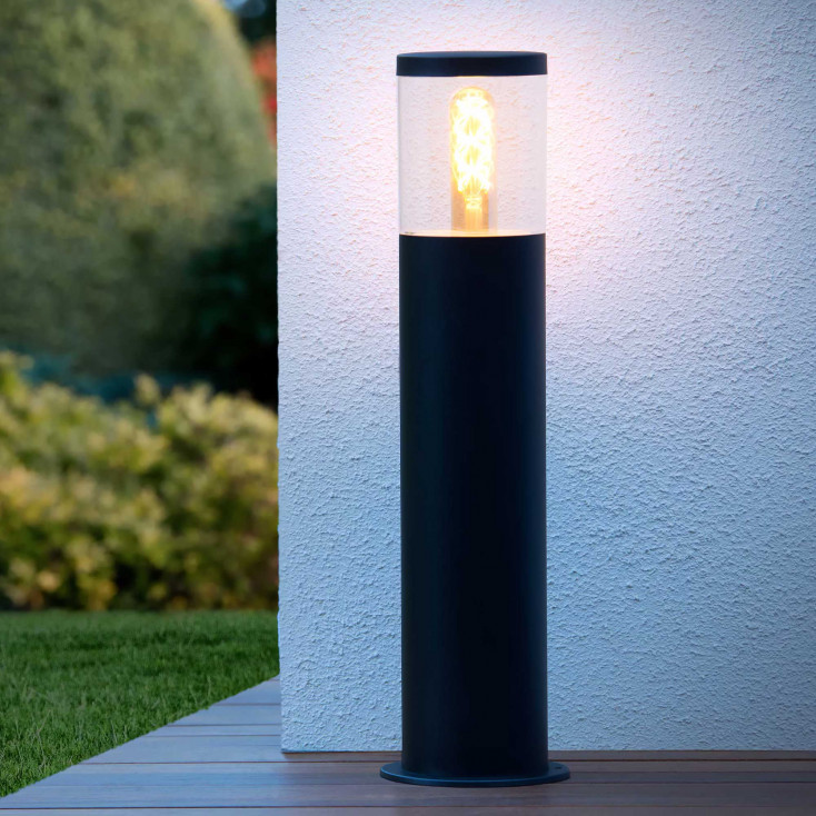 Paletto luce per esterni con struttura in acciaio dal design moderno