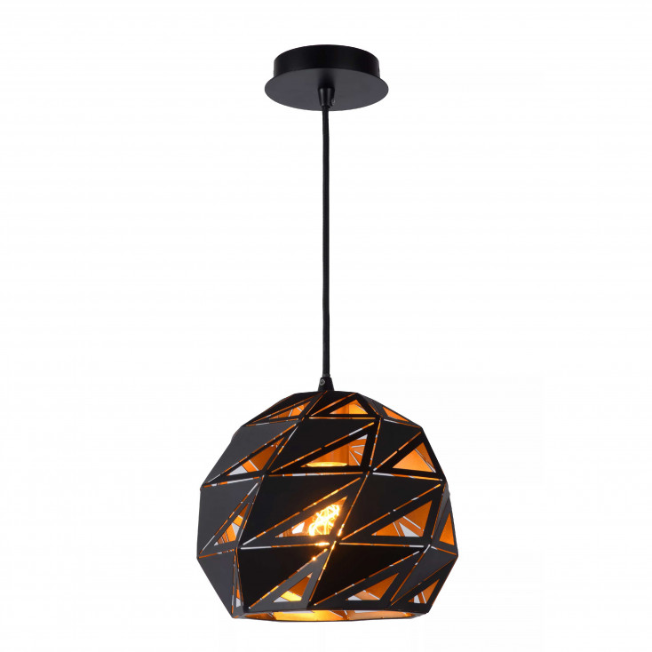 Lampada a sospensione con diffusore in metallo dal design elegante