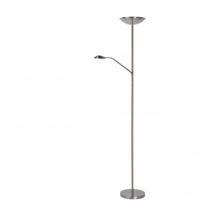 Piantana a LED dimmerabile con struttura in metallo moderna con doppio diffusore