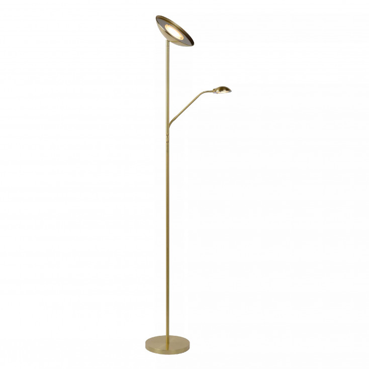 Piantana a LED dimmerabile con struttura in metallo moderna con doppio diffusore