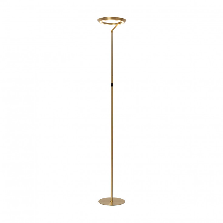 Piantana in metallo dal design moderno con diffusore a led dimmerabile