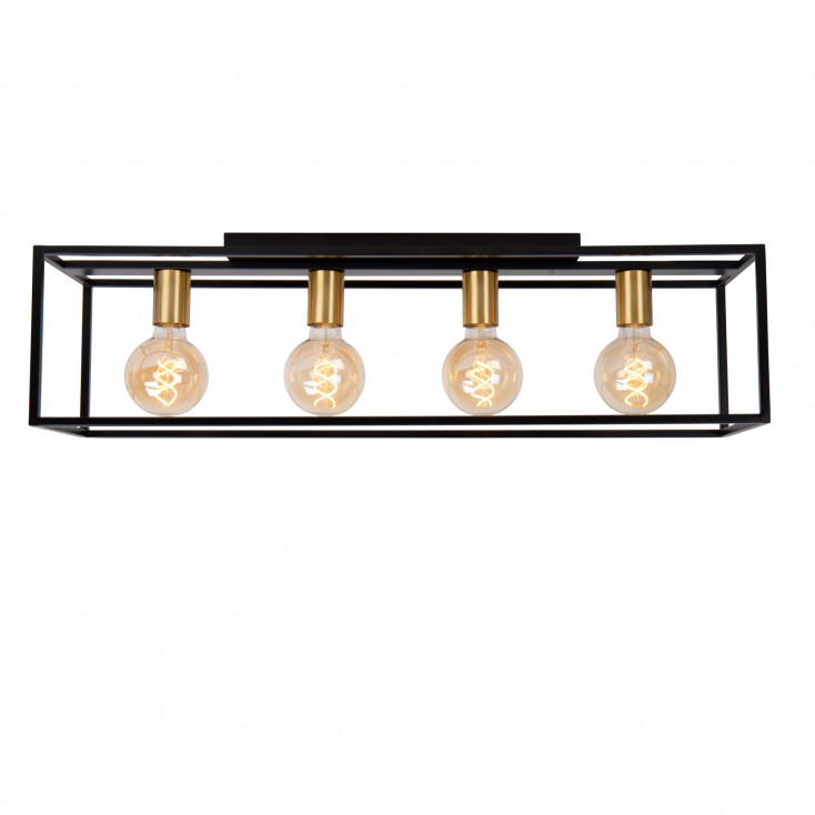 Plafoniera grande con struttura in metallo dal design moderno ed elegante