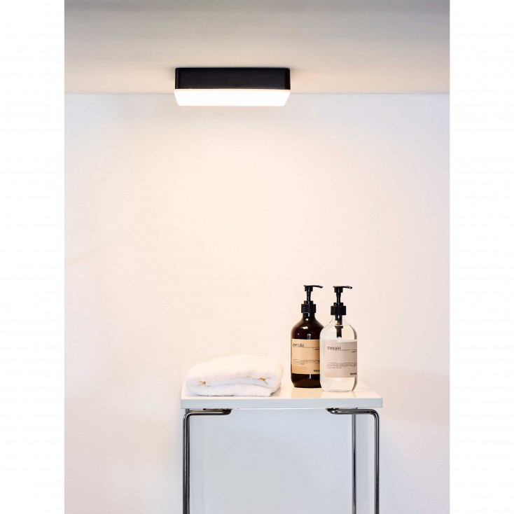 Plafoniera quadrata diffusore a LED dimmerabile struttura in alluminio moderna