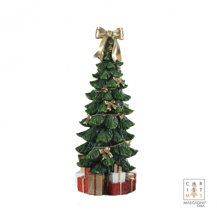 Decorazione natalizia abete in resina