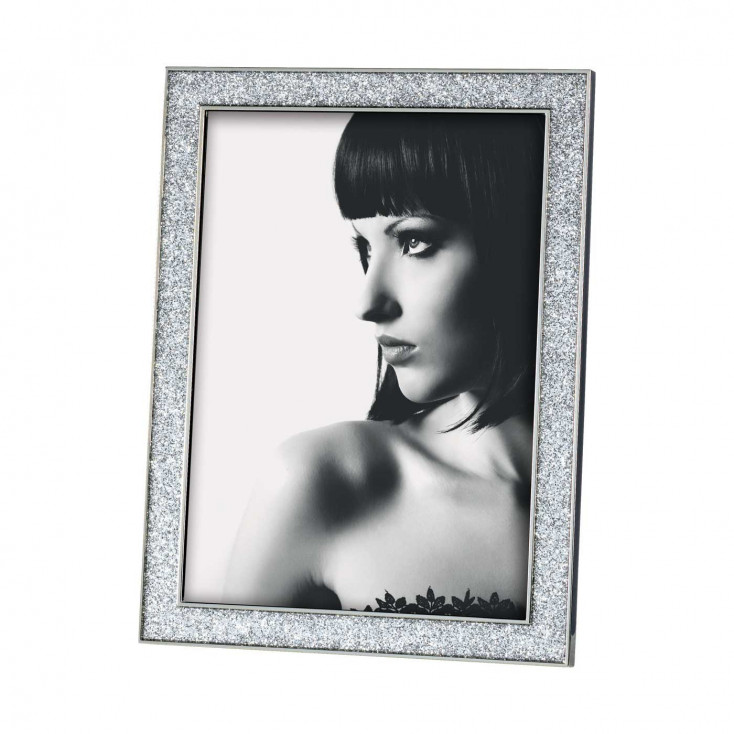 Portafoto da tavolo con cornice in metallo dal design elegante