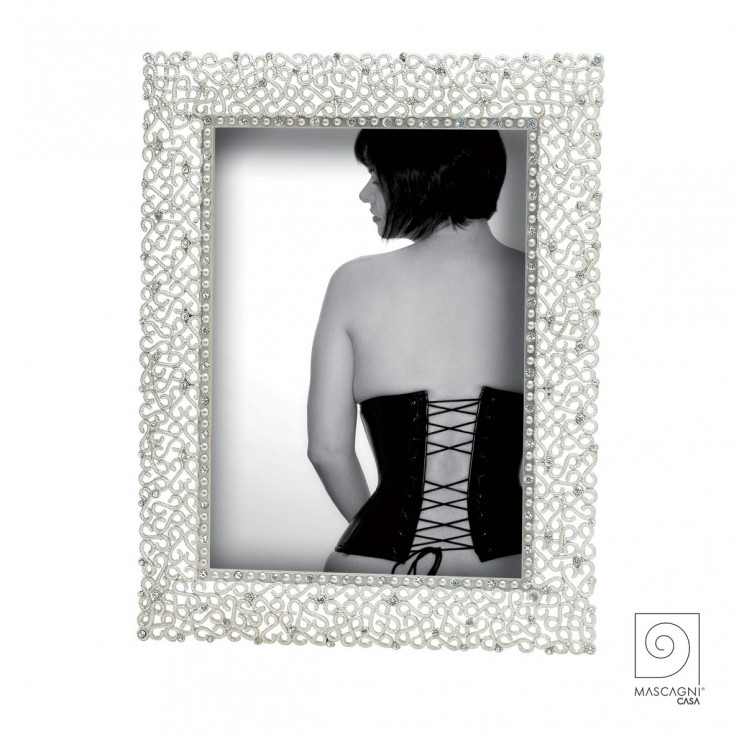 Portafoto da tavolo con cornice in resina dal design elegante