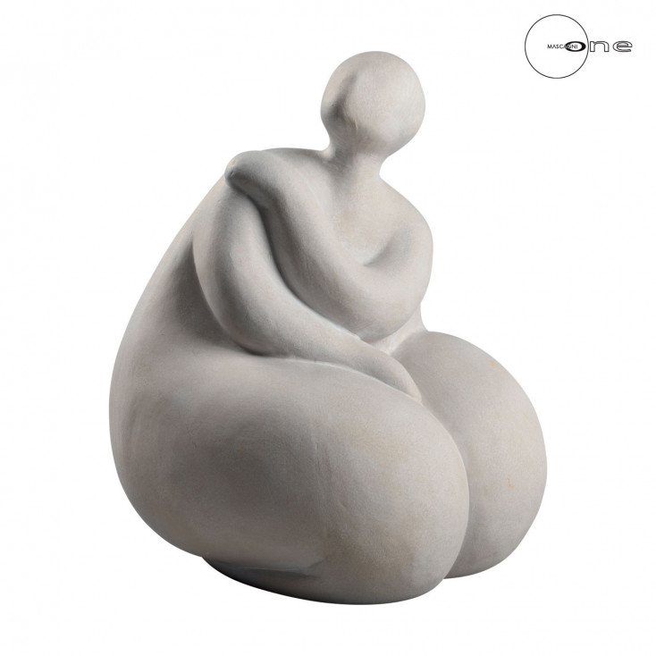 Scultura da tavolo in terracotta uomo "Unshaped"