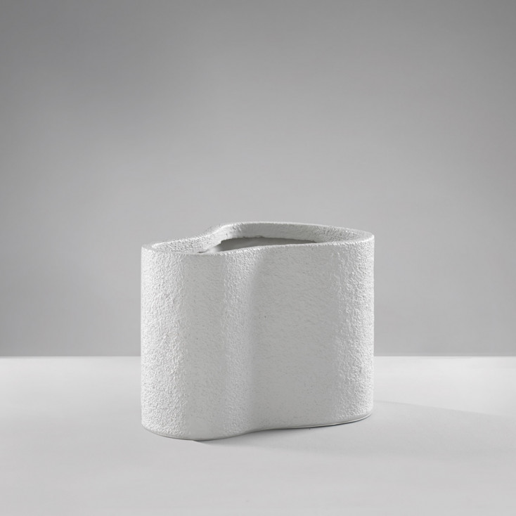 Vaso in resina dal design moderno H.24cm