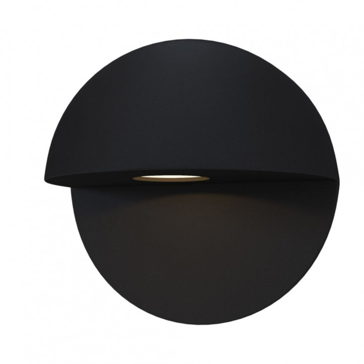 Applique da parete a LED per esterno dal design moderno con diffusore rotondo