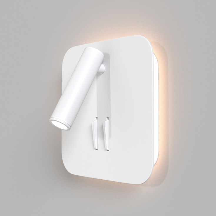 Applique da parete con diffusore a led struttura in alluminio dal design moderno
