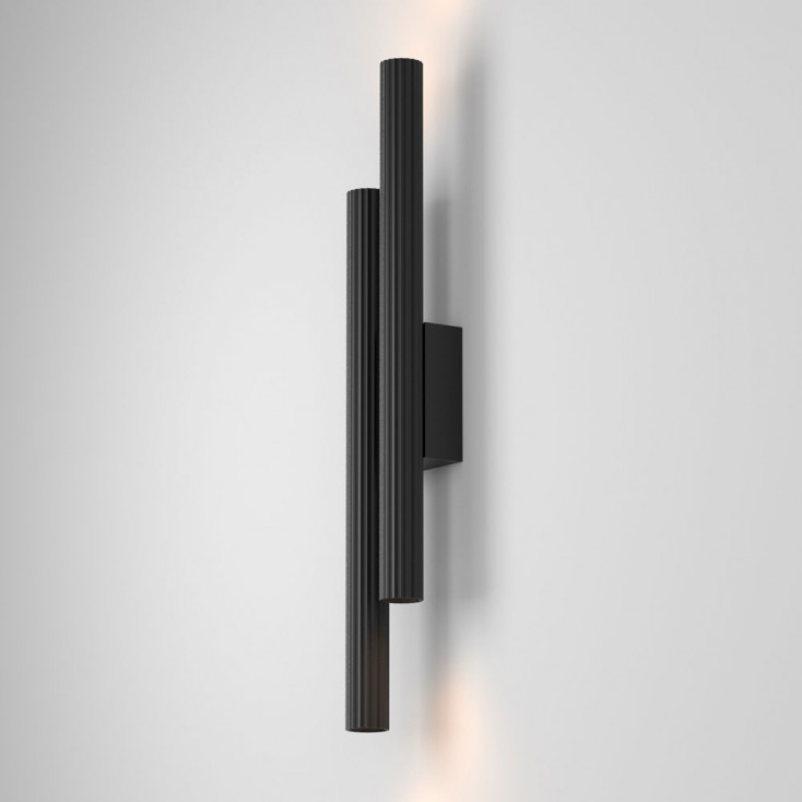 Applique da parete in alluminio con doppio diffuosre a led dal design moderno