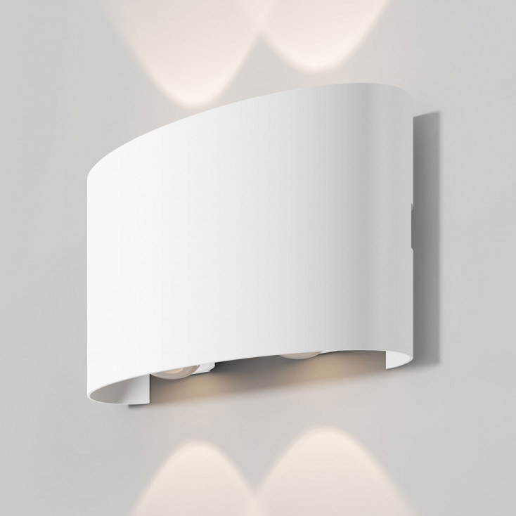 Applique da parete per esterno moderna a LED con struttura piccola in metallo