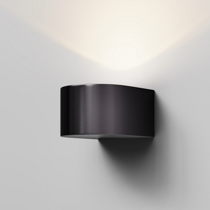 Applique per esterno a LED moderna in alluminio e diffusore in vetro