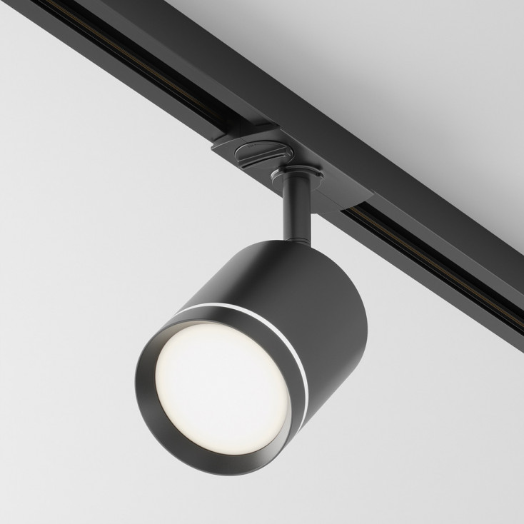 Faretto a led moderno in alluminio per sistema a binario