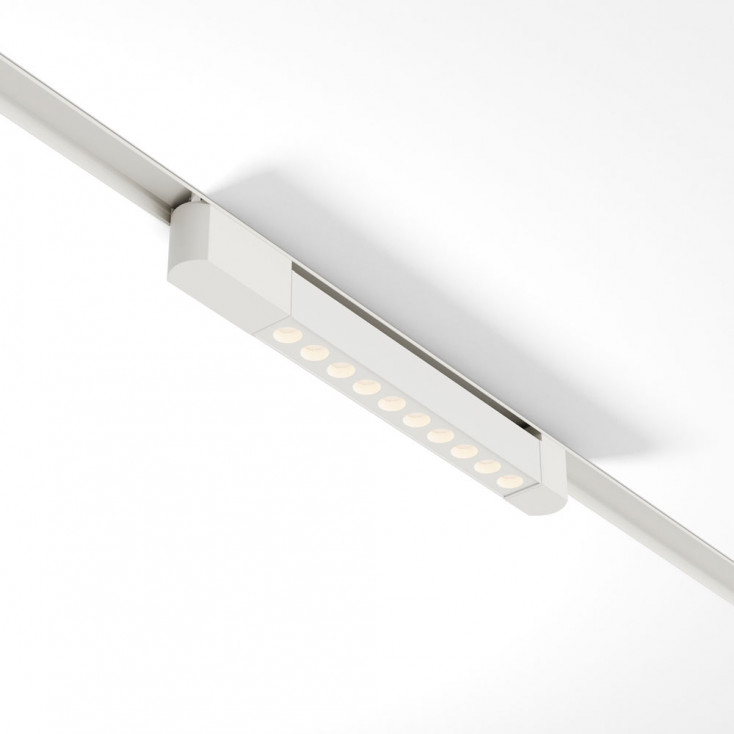Faretto con striscia LED per sistema binario monofase dal design moderno