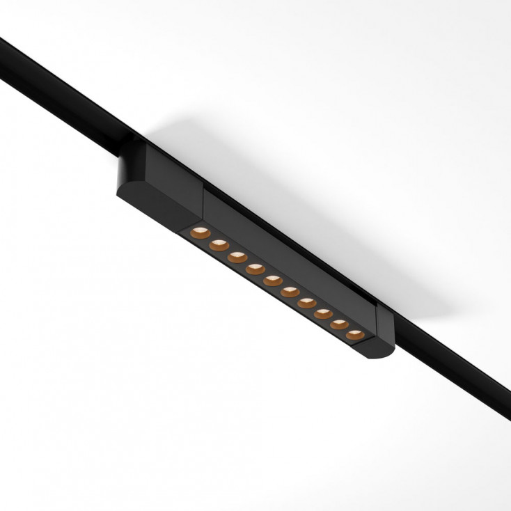 Faretto con striscia LED per sistema binario monofase dal design moderno